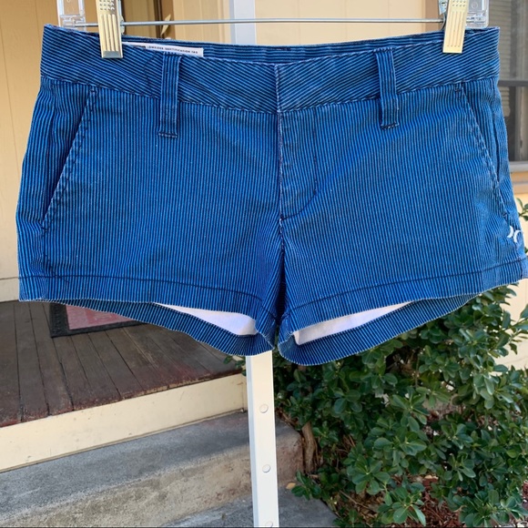 Hurley Shorts Hurley Blue Subtle Stripe Low Rider Shorts 3 Poshmark